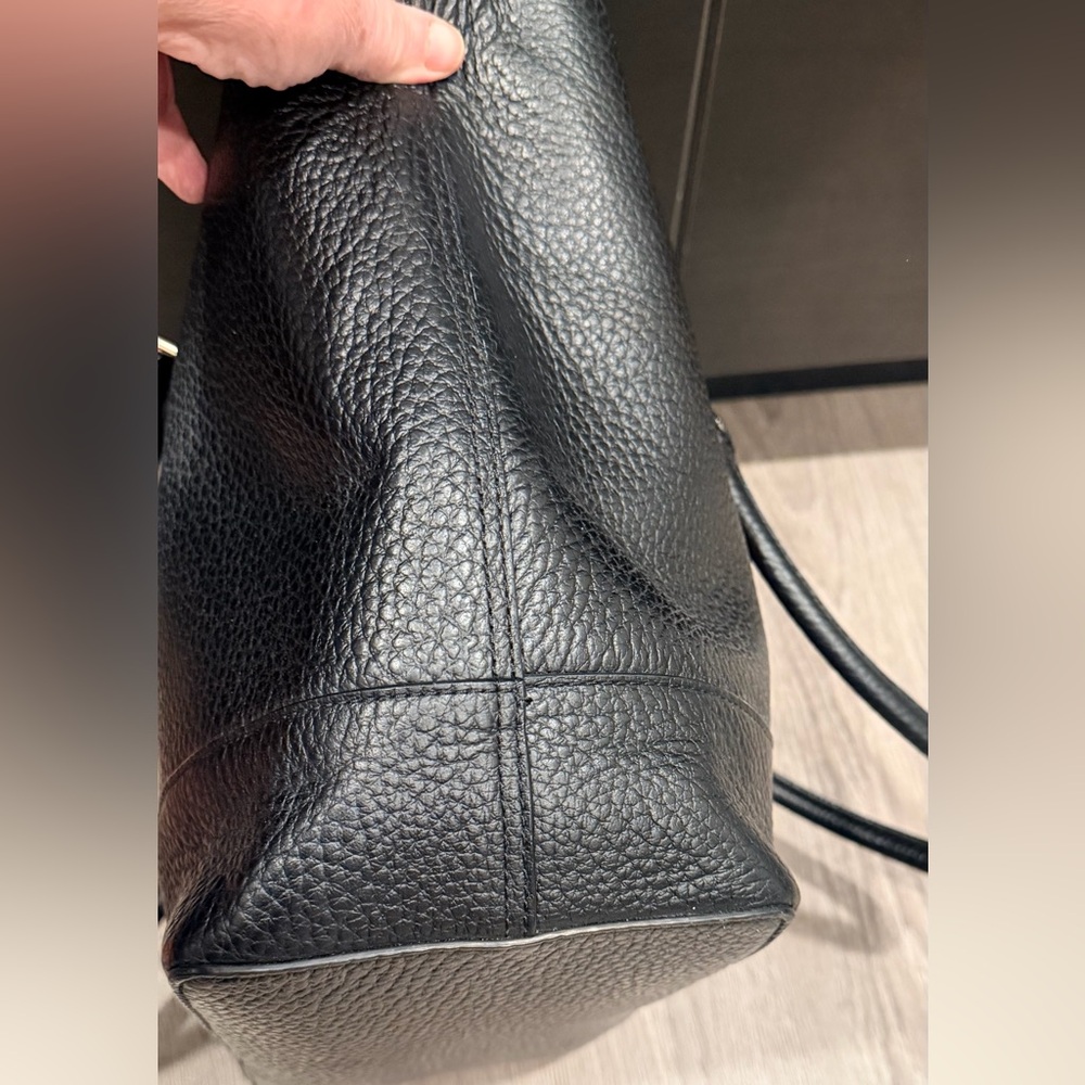 Kate Spade Bay Street Harmony Black Leather Large Tote Bag - Picture 8 of 13